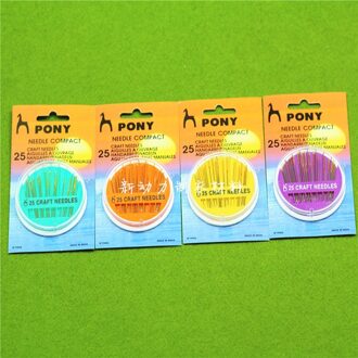 Pony 25 Diverse Gold Eye Hand Naaien Naalden Ambachten Van Tapijt, Kruissteek, Borduren, quilten En Kralen Naalden Pfaff