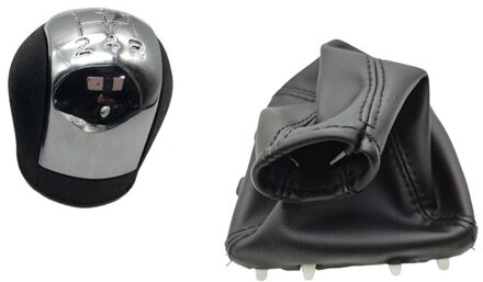 Pookknop Kragen Stok Hendel Shifter Lederen Laars Gaitor Cover Voor Opel Vectra C Signum 2002 - 12345R leer