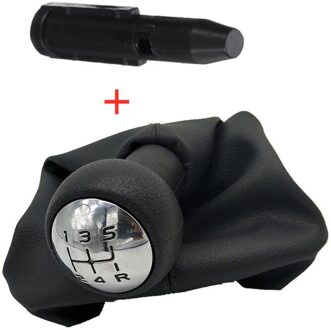 Pookknop Shift Handbal Stof Jas Versnellingspook Stofkap Voor Peugeot 307 Knob en Boot hoes