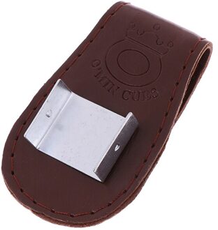 Pool Biljart Snooker Accessoires Lederen Magnetische Riemclip Krijt Houder Accessoire Twee Kleuren bruin