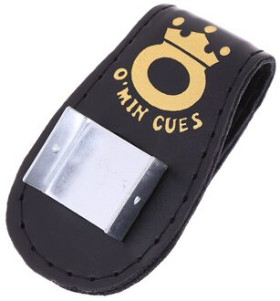 Pool Biljart Snooker Accessoires Lederen Magnetische Riemclip Krijt Houder Accessoire Twee Kleuren zwart