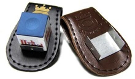 Pool Biljart Snooker Accessoires Lederen Magnetische Riemclip Krijt Houder Accessoire Willekeurige Kleur Levering
