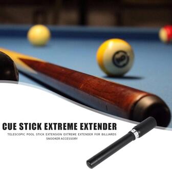 Pool Cue Extension Slijtvaste Telescopische Zwembad Stok Uitbreiding Extreme Extender Voor Biljart Snooker Accessoire