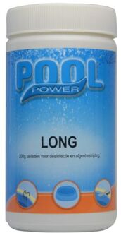 Pool Power Zwembad desinfectie tabletten langzaam oplossend 200 grams 1 kg - Zwembadreinigingsmiddelen