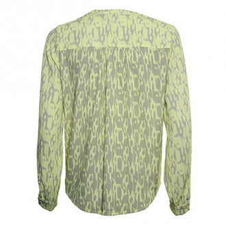 Poools Blouse 313249-lemon - maat 44 Veelkleurig