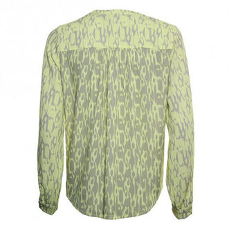 Poools Blouse 313249 lemon Veelkleurig - 44