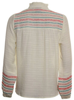 Poools Blouse 413166 chalk - maat 40 Veelkleurig