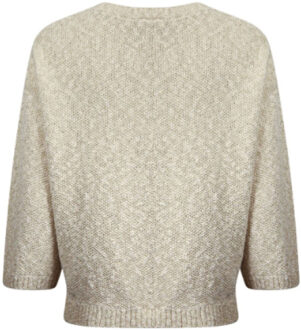 Poools Pull over 513182-/ecru - maat 38 Goud