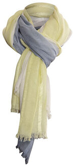 Poools Sjaal 413300 jeans blue - maat One size Veelkleurig