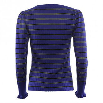 Poools Trui 333188 hyper blue - maat 44 Blauw