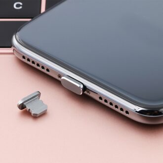 Poort Opladen Stof Plug Voor Iphone 11/X/8 Plus/7/6S Metal Anti Dust oplader Dock Plug Stopper Cap Cover Mobiele Telefoon Accessoires