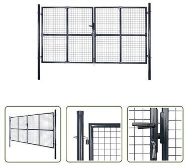 Poorten - Gegalvaniseerd Staal - 306 x 250 cm - Antracietgrijs