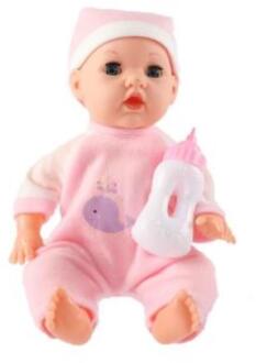 Pop 30cm met fles 30x17x9cm verschillende