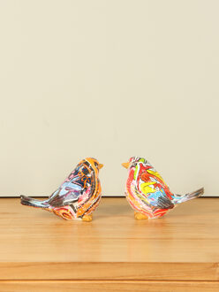 Pop-Art vogeltjes, set van 2 stuks