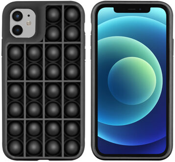 Pop It Fidget Toy - Pop It hoesje voor de iPhone 11 - Zwart