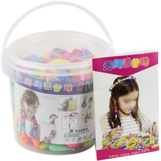 Pop Kralen Set Kids Handwerk Diy Creatieve Kleurrijke Diverse Vormen Meisjes Speelgoed Handleiding Kettingen Maken 1050Pcs 290stk met doos