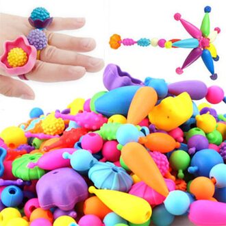 Pop Kralen Speelgoed Creatieve Kunsten En Ambachten Voor Kinderen Armband Snap Samen Sieraden Mode Kit Educatief Speelgoed Voor Kinderen
