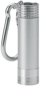 Pop light zaklamp sleutelhanger (batterijen inbegrepen) Zilver - One size