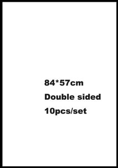 Pop Poster Papier Pure Wit Reclame Glossy Grote Dubbelzijdige Promotionele Papier Supermarkt Handgeschilderde Poster Prijskaartje