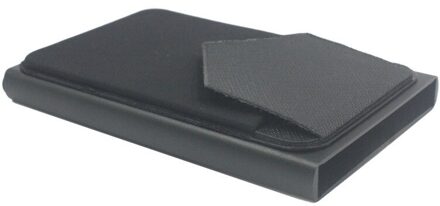 Pop Up Id Rfid Kaart Mannelijke Portemonnee Mini Pakket Aluminium Metal Beschermende Kleding Opbergtas Smart Quick Release Vrouwen portemonnee zwart