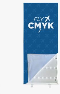 Pop-up led frame met jouw eigen ontwerp! - uniek textielframe met led-verlichting drukken