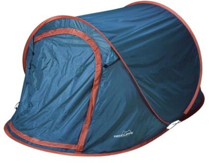 Pop Up Tent - 2 Persoons - festivaltent - Blauw - 220x120x95cm - Kamperen