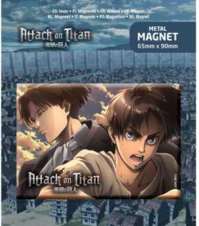 POPbuddies Attack on Titan Fridge Magnet Eren & Levi