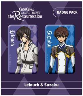 POPbuddies Code Geass Lelouch of the Re:surrection Pin Badges 2-Pack Lelouch & Suzaku