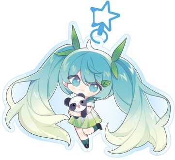 POPbuddies Hatsune Miku Acrylic Keychain Kawaii Spring Time