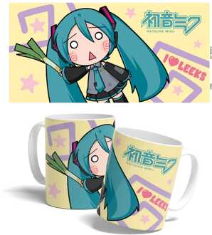 POPbuddies Hatsune Miku Mug Miku Chibi Leek Girl 325 ml