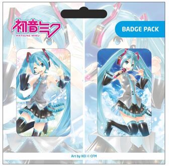 POPbuddies Hatsune Miku Pin Badges 2-Pack Set A