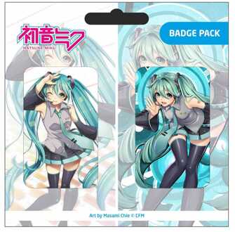 POPbuddies Hatsune Miku Pin Badges 2-Pack Set D