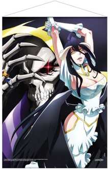 POPbuddies Overlord Wallscroll Ainz Ooal Gown & Albedo 50 x 70 cm