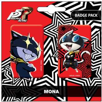 POPbuddies Persona 5 Royal Pin Badges 2-Pack Mona / Morgana
