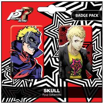 POPbuddies Persona 5 Royal Pin Badges 2-Pack Skull / Ryui Sakamoto
