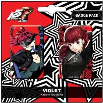 POPbuddies Persona 5 Royal Pin Badges 2-Pack Violet / Kasumi Yoshizawa
