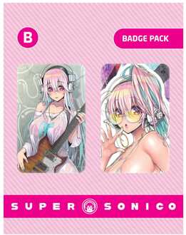 POPbuddies Super Sonico Pin Badges 2-Pack Set B