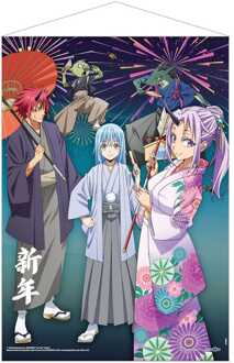 POPbuddies That Time I Got Reincarnated as a Slime Wallscroll New Year's Celebrations 50 x 70 cm