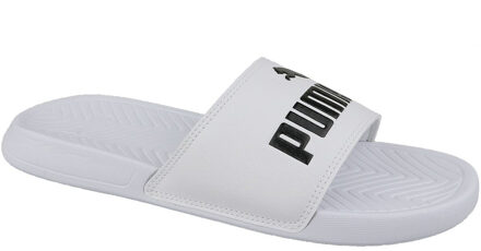 Popcat Slippers Unisex - PUMA White-PUMA Black - Maat 40.5