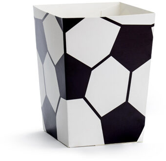 Popcorn bakjes voetbal (6st) Multikleur - Print