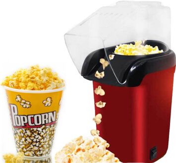 Popcorn Maker Machine Corn Popper 1200W Mini Huishoudelijke Gezonde Air Olie-Gratis 110V Rood