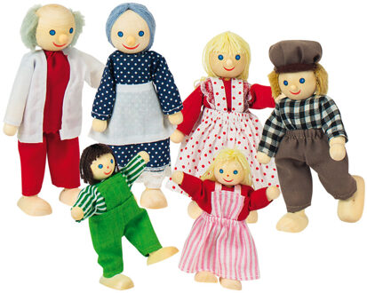 Popjes WF: GEZIN 6-delige S E T H9-12,5cm, 3+