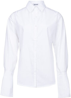 Poplin blouse Deb  wit - XS,S,M,L,