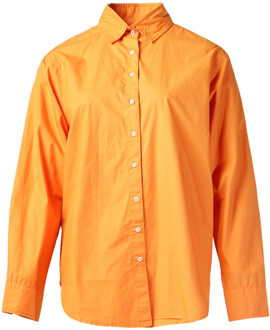 Poplin blouse Iconic  oranje - XS,S,M,L,