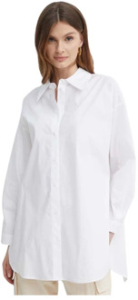 Poplin Oversized Shirt Twinset , White , Dames - M,S,Xs