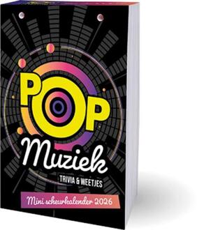 Popmuziek scheurkalender mini - 2026 -   (ISBN: 9789464328424)