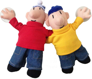 Poppen pluche Buurman en Buurman zuignap 18 cm