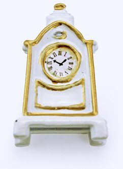 Poppenhuis decoratie accessoires Simulatie Decoratie Pop-huis Miniatuur Scène Legering Klok Pretend Play Speelgoed # ES