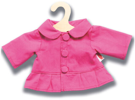 Poppenkleding Jas Roze 28-33 Cm