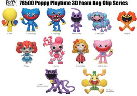 Poppy Playtime PVC Bag Clips Series 1 Display (24)